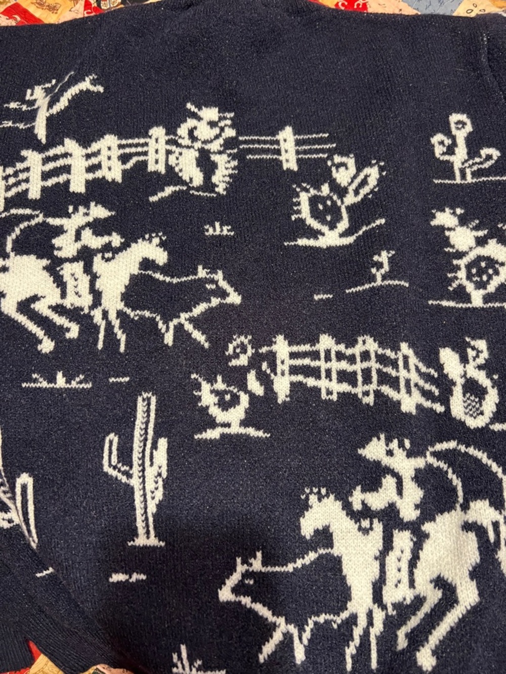 Marvel Cowboy Western-Print Knit Sweater - Picture 2 of 6